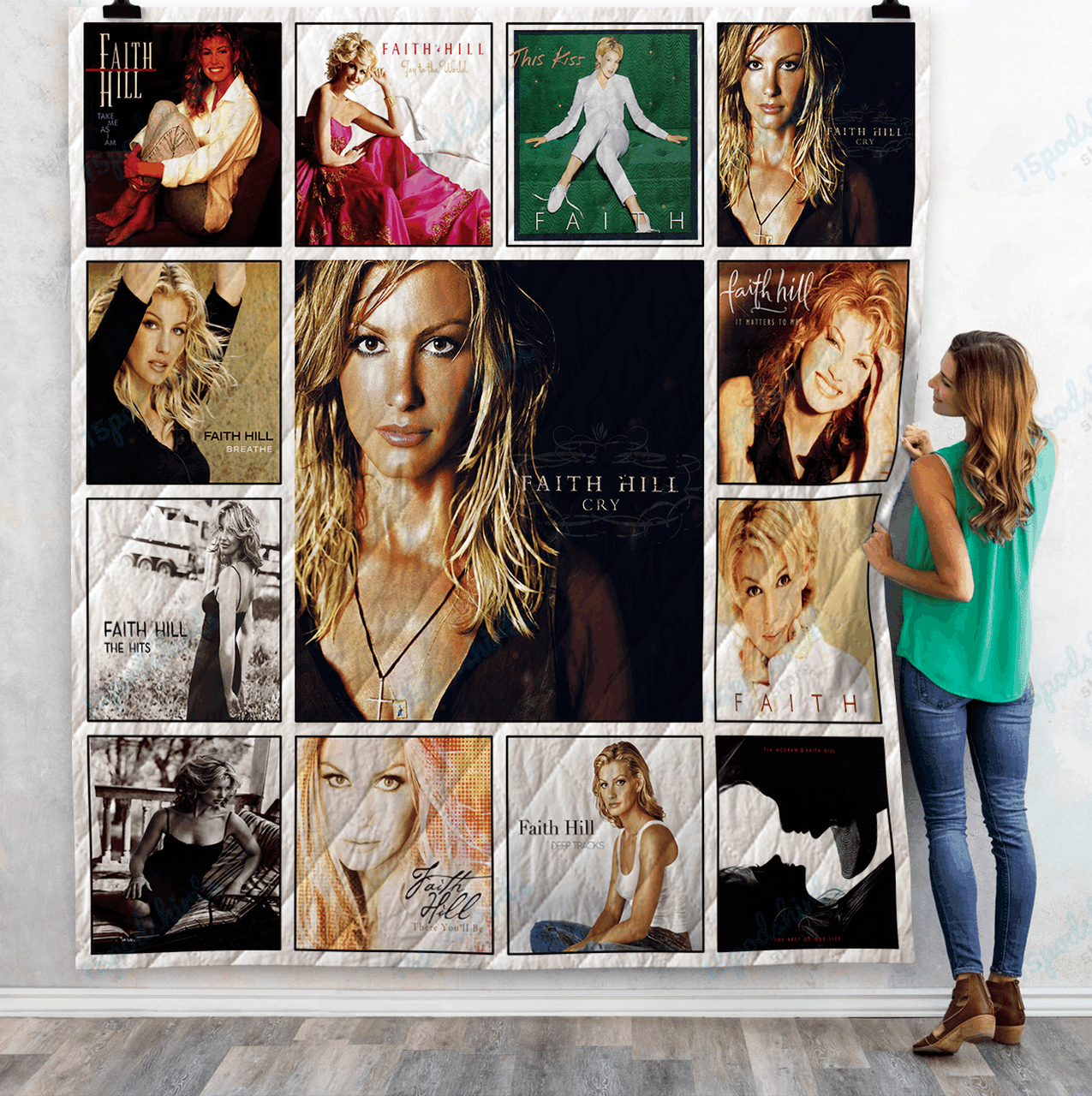 Faith Hill Albums Quilt Blanket