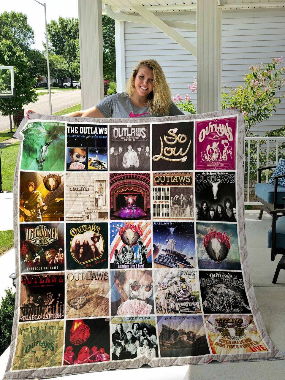 The Outlaws Albums Poster Quilt Blanket