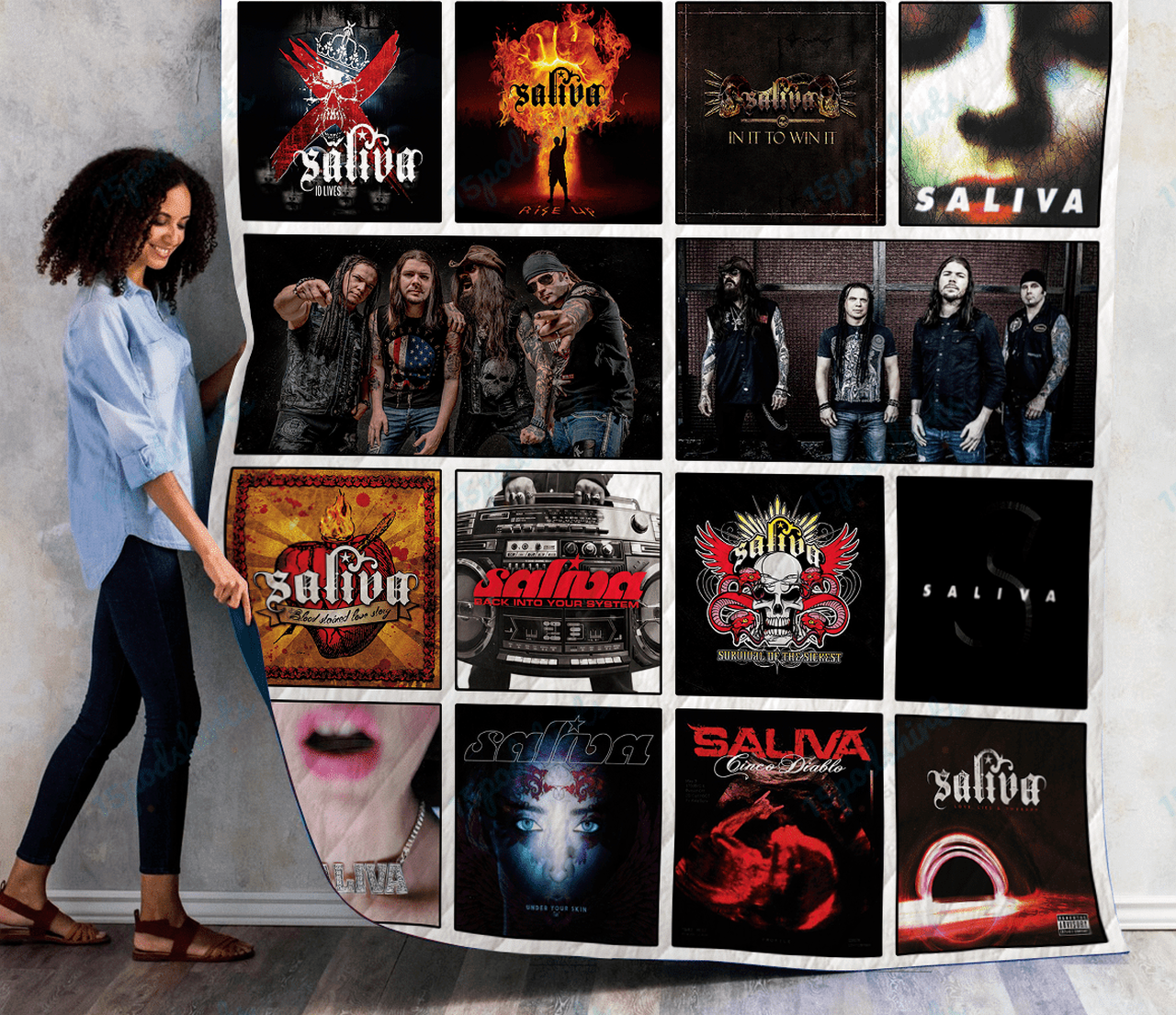Saliva Albums Quilt Blanket