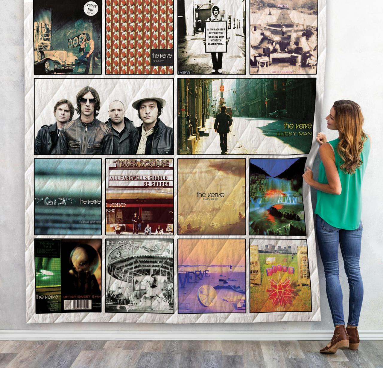The Verve Singles Albums Quilt Blanket