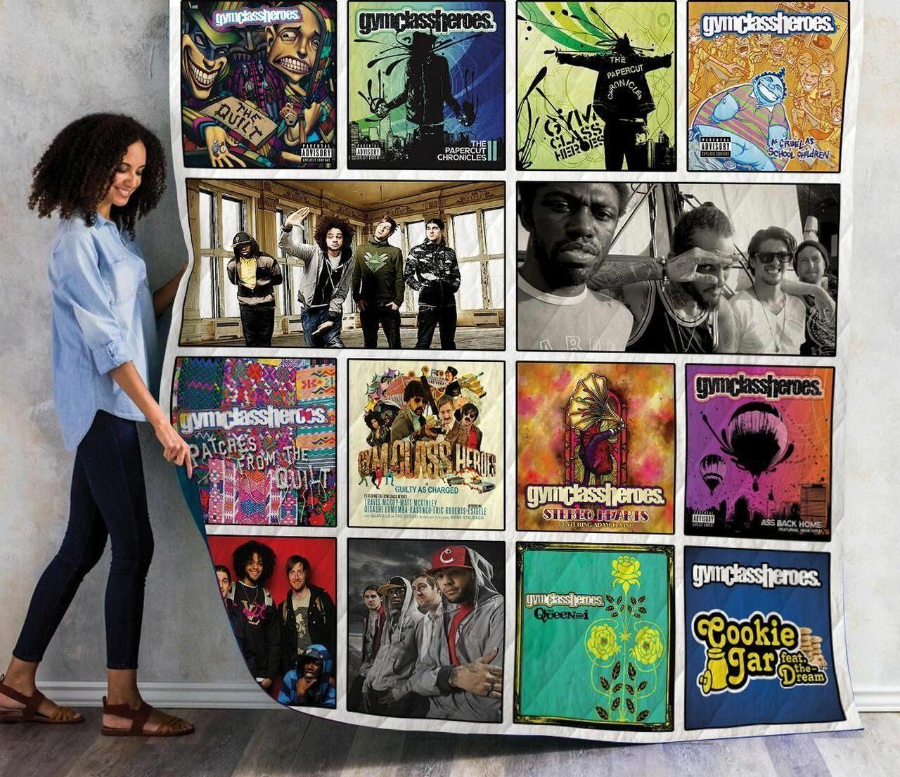 Gym Class Heroes Albums Quilt Blanket