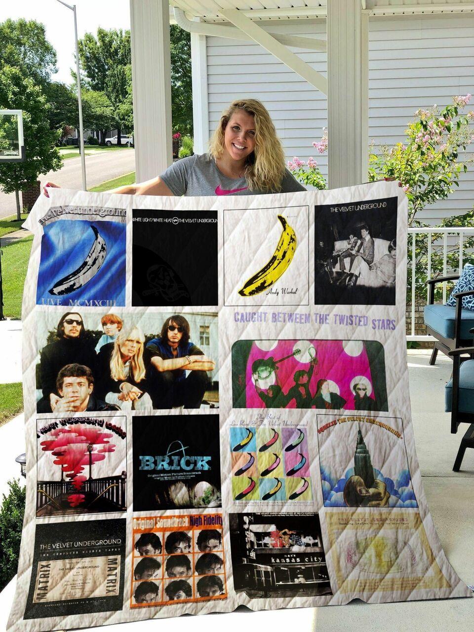 The Velvet Underground Albums Quilt Blanket