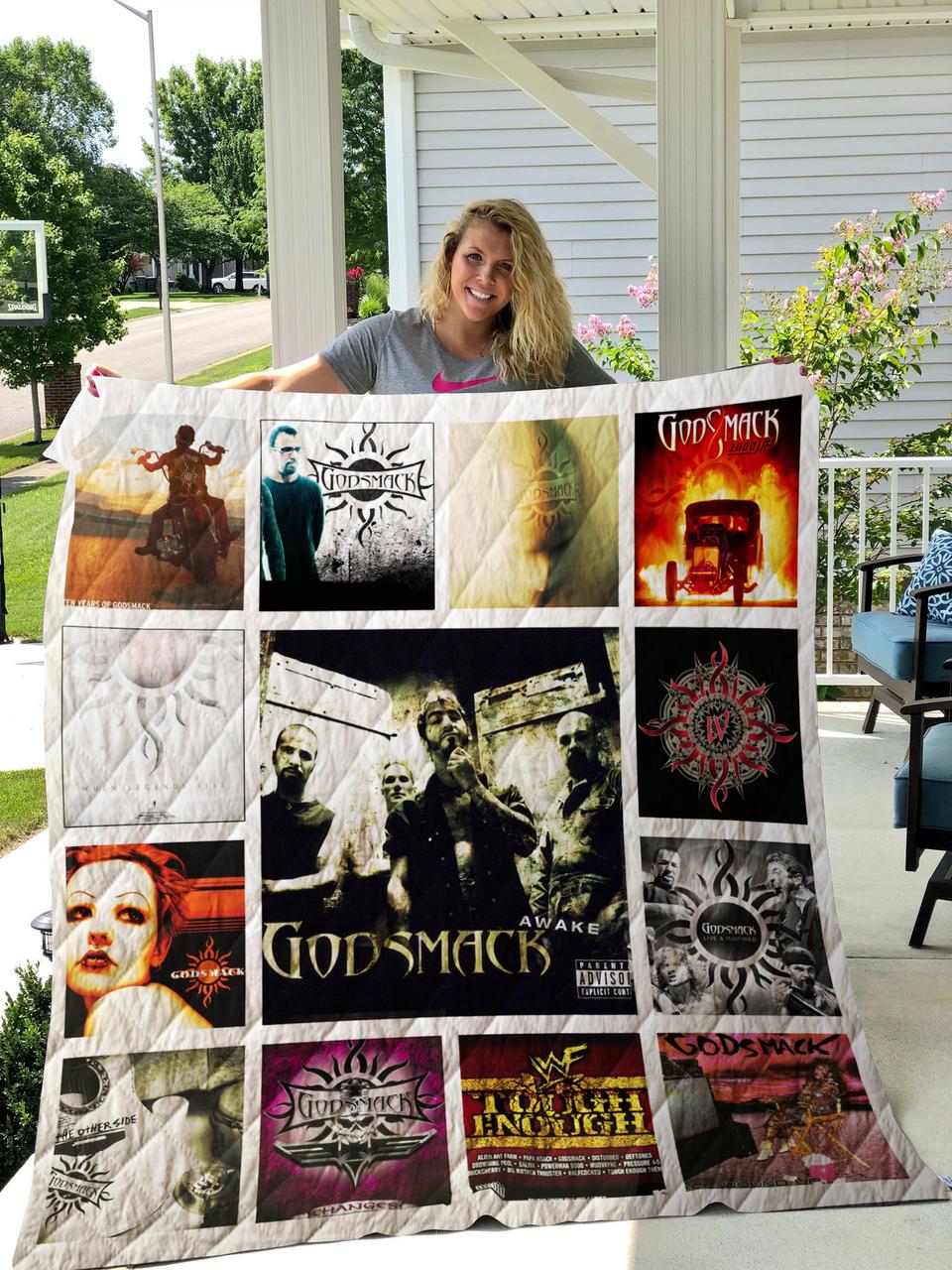 Godsmack Albums Quilt Blanket