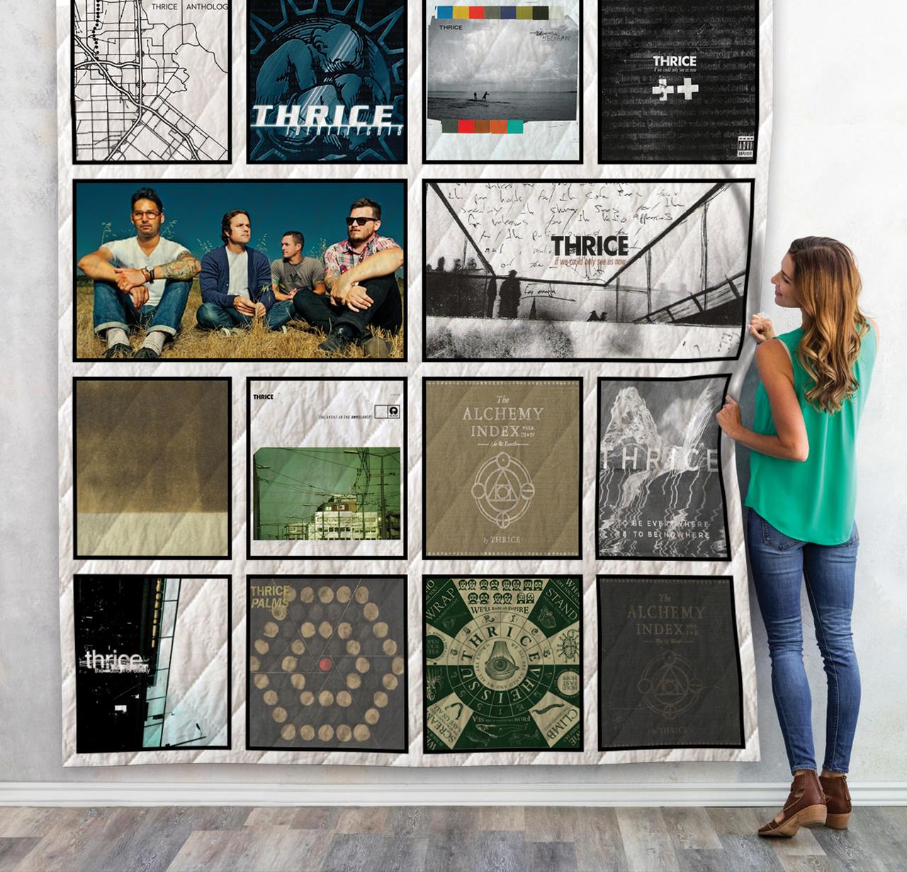 Thrice Albums Quilt Blanket