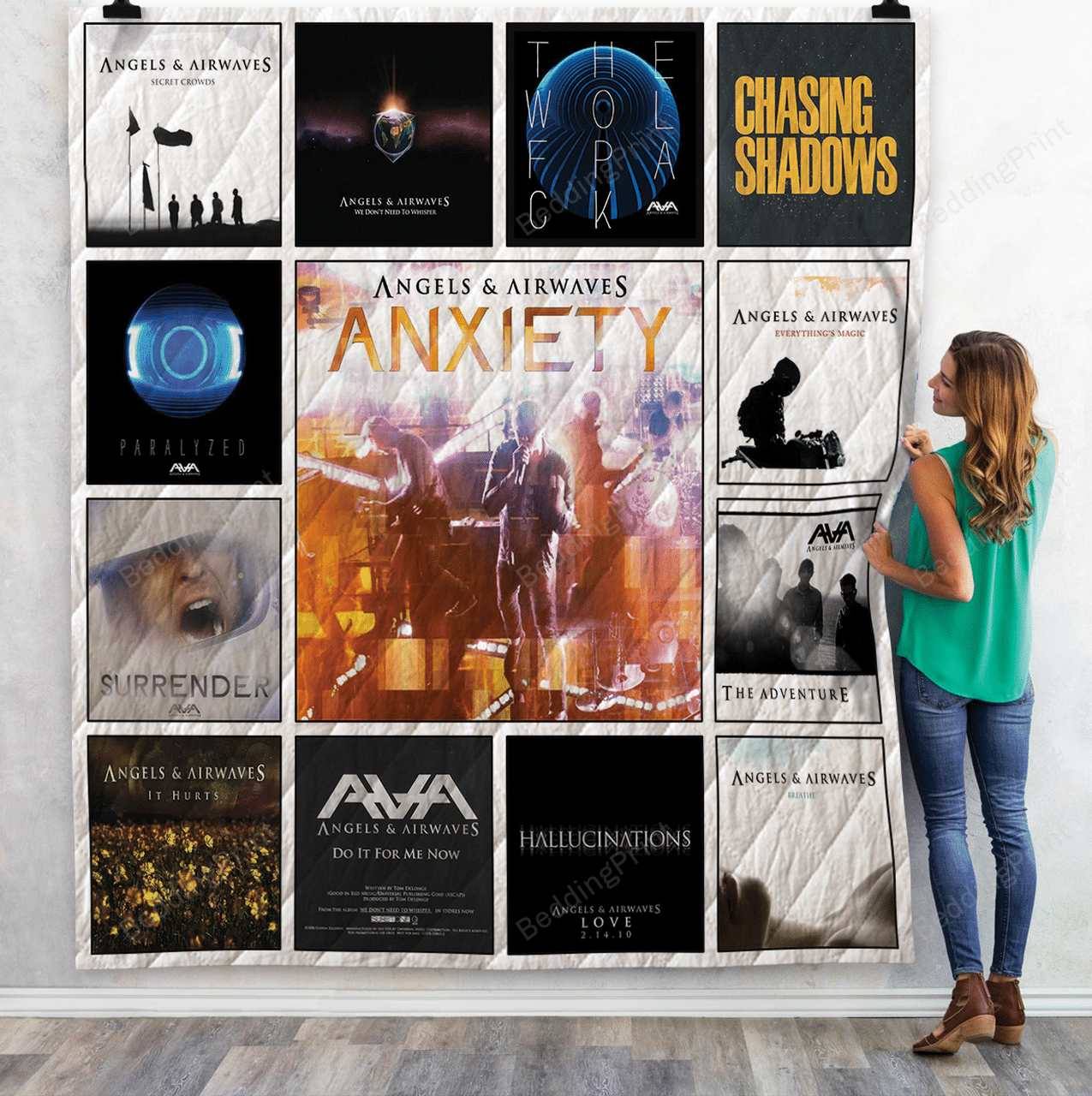 Angels & Airwaves Albums Quilt Blanket