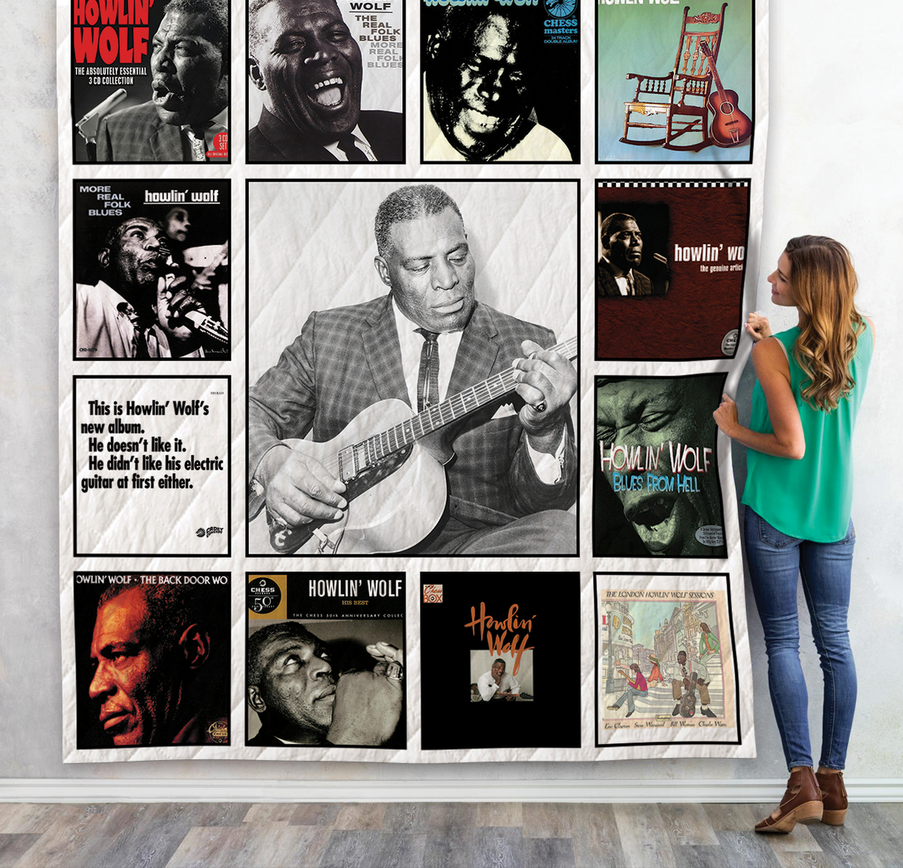 Howlin Wolf Albums Quilt Blanket