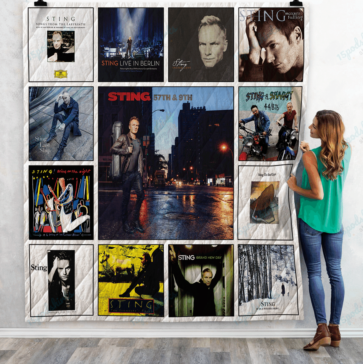Sting Albums Quilt Blanket
