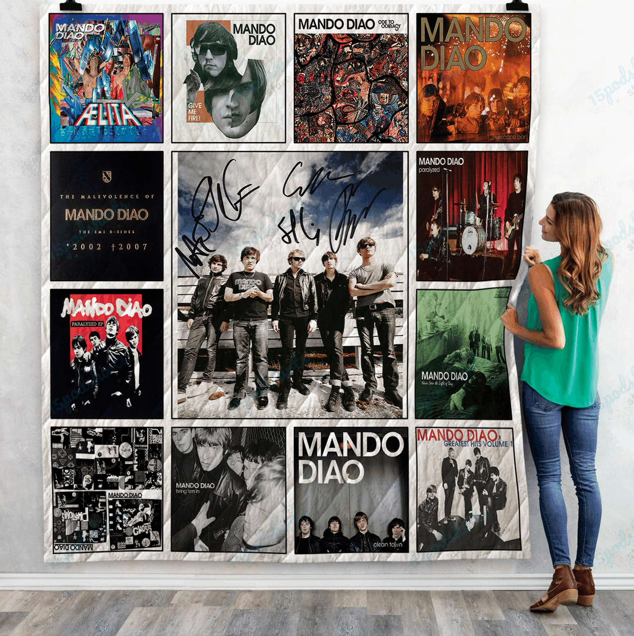 Mando Diao Albums Quilt Blanket