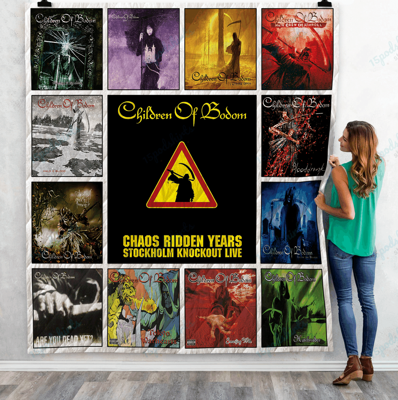 Children Of Bodom Albums Quilt Blanket