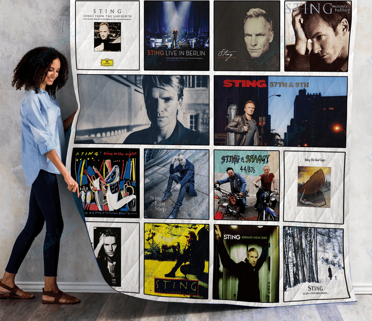 Sting Albums Quilt Blanket