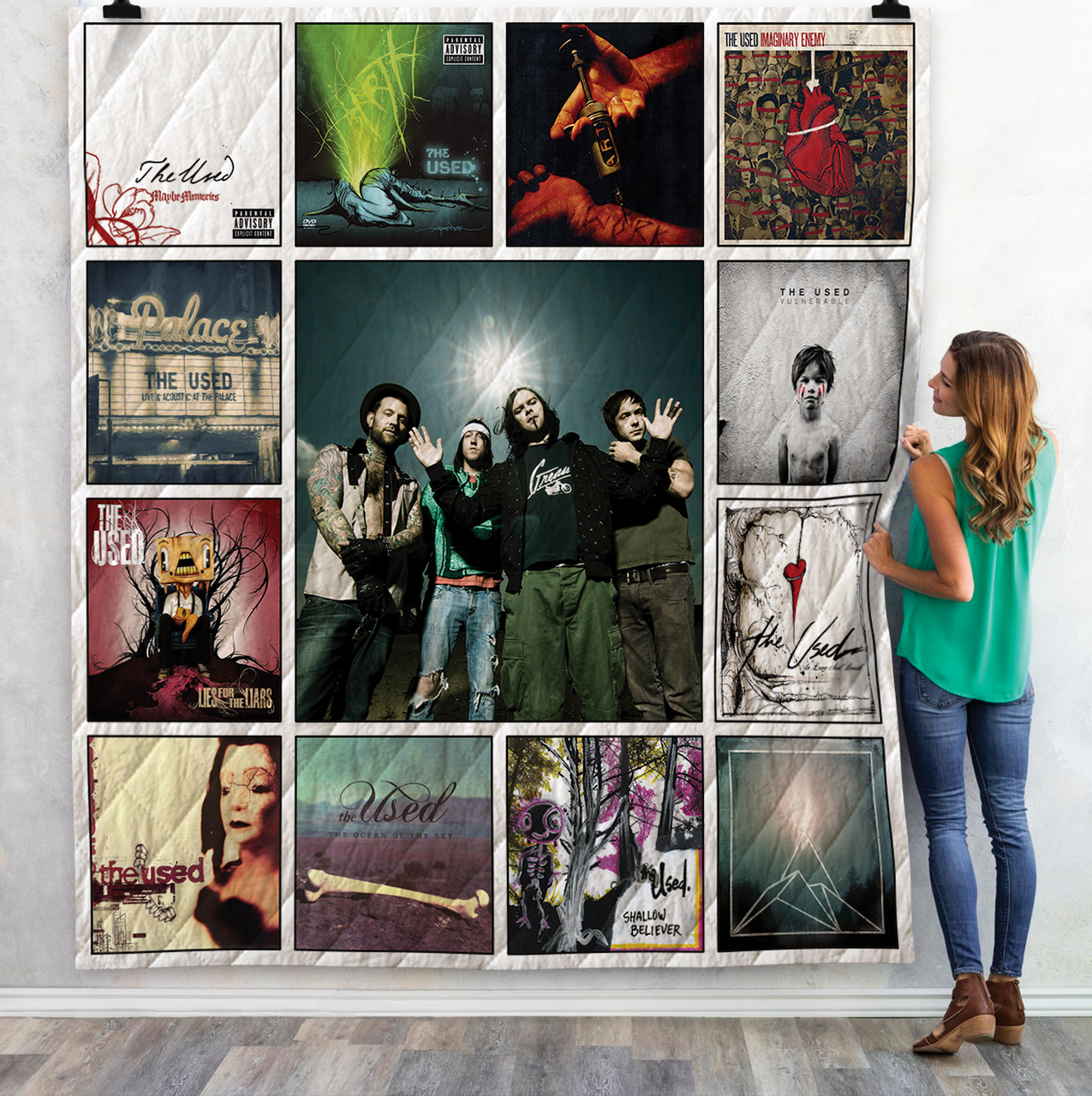 The Used Albums Quilt Blanket