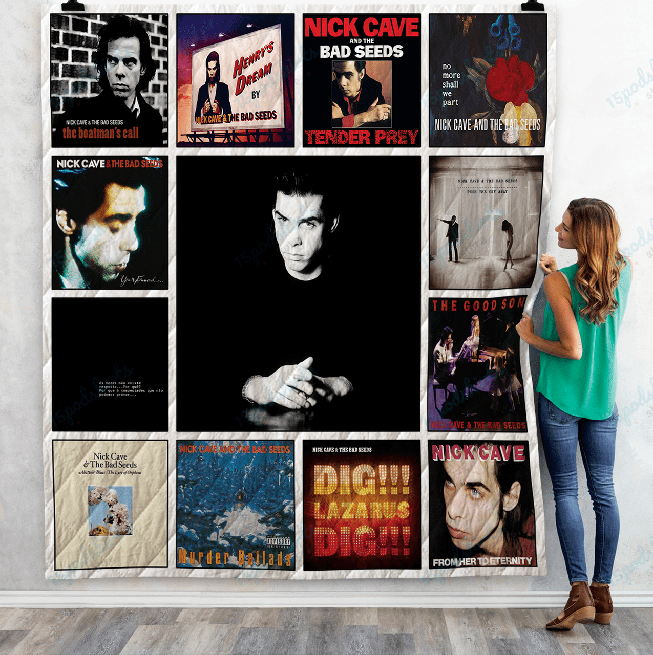 Nick Cave And The Bad Seeds Albums Quilt Blanket