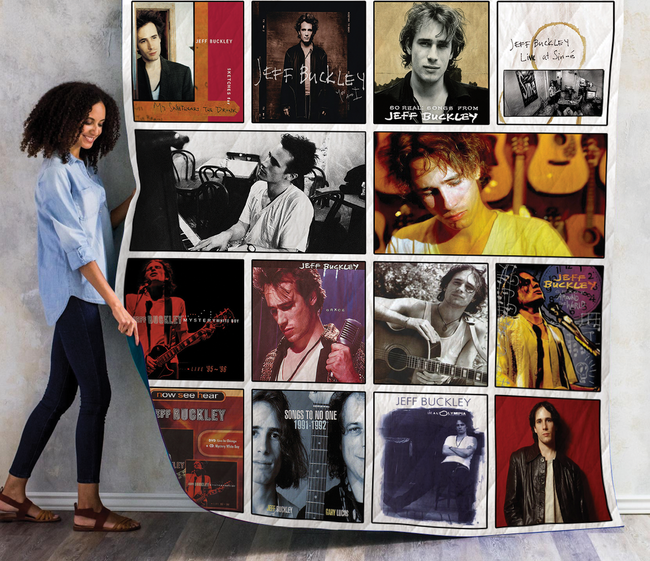 Jeff Buckley Albums Quilt Blanket