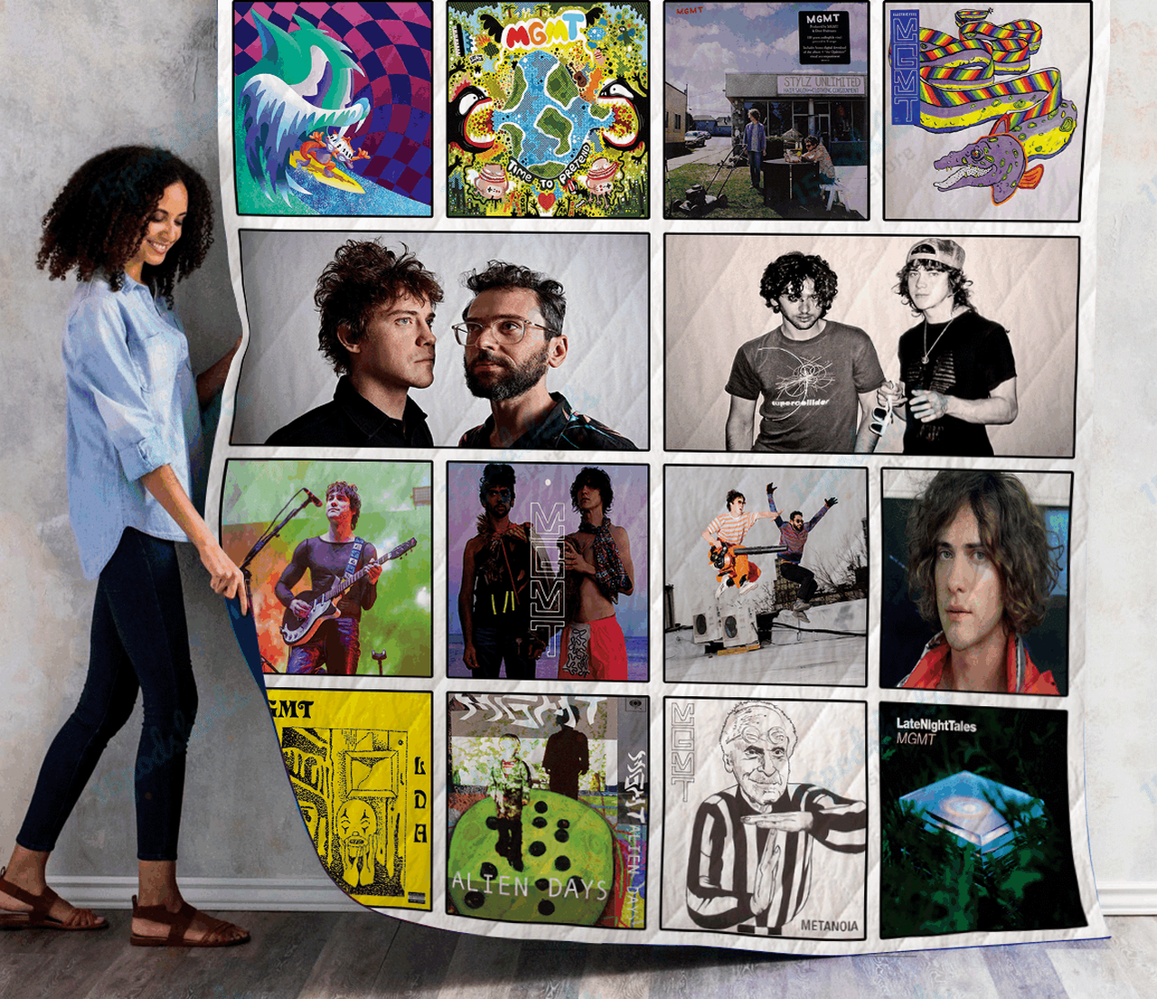 Mgmt Albums Quilt Blanket