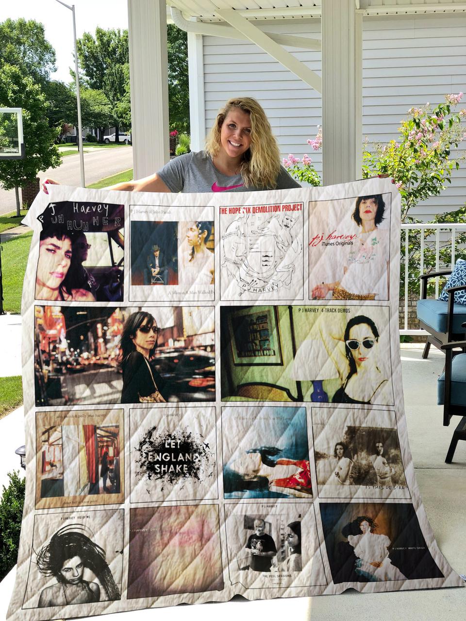 Pj Harvey Albums Quilt Blanket For Fans