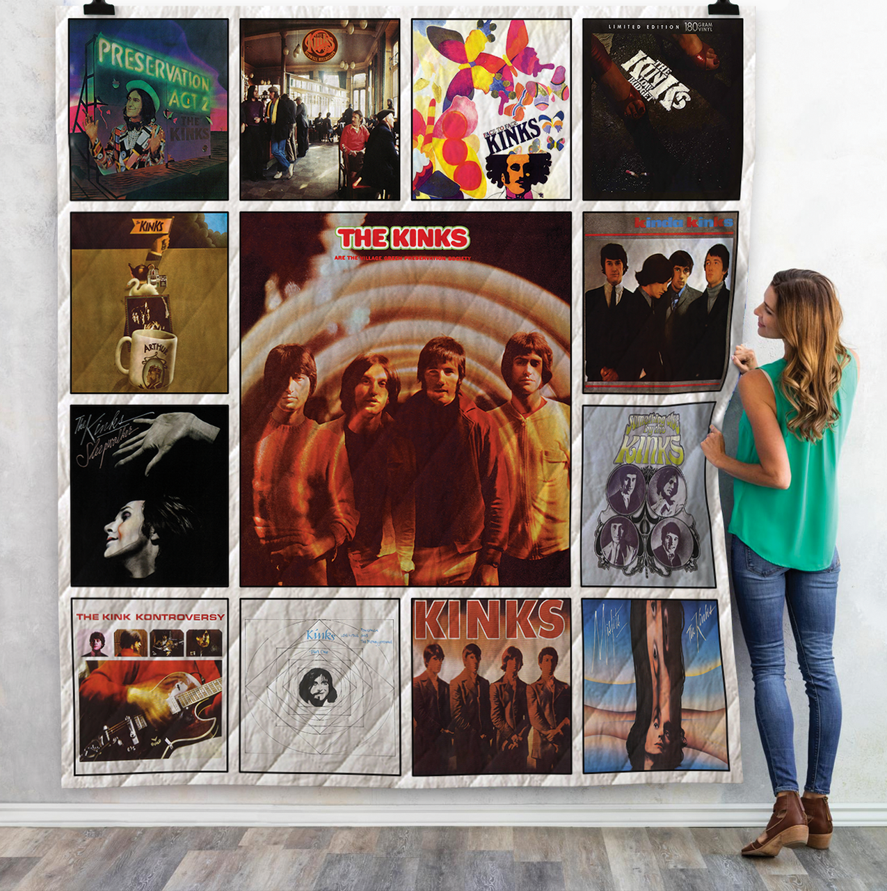 The Kinks Albums Quilt Blanket For Fans