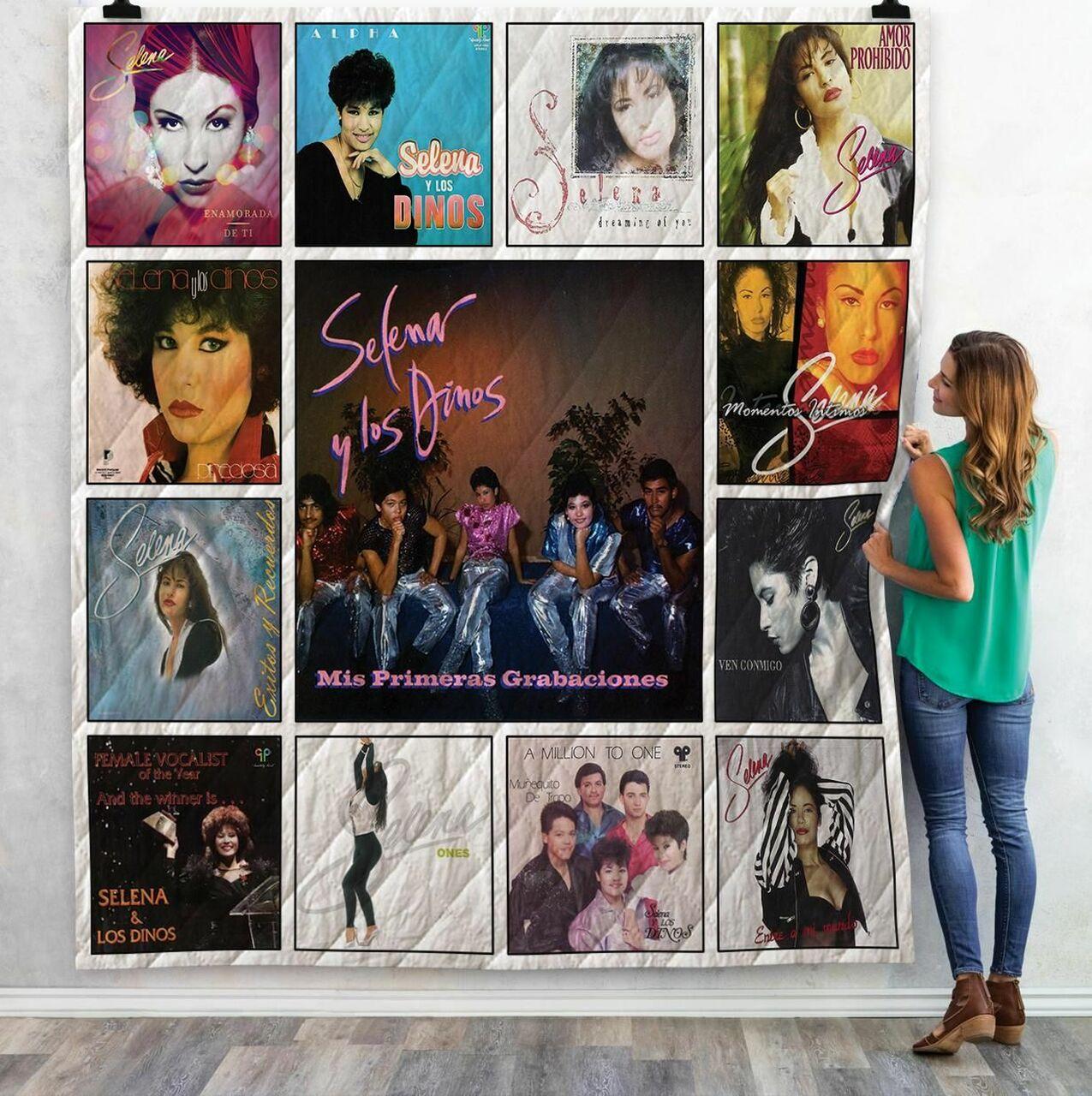 Selena Y Los Dinos Albums Quilt Blanket