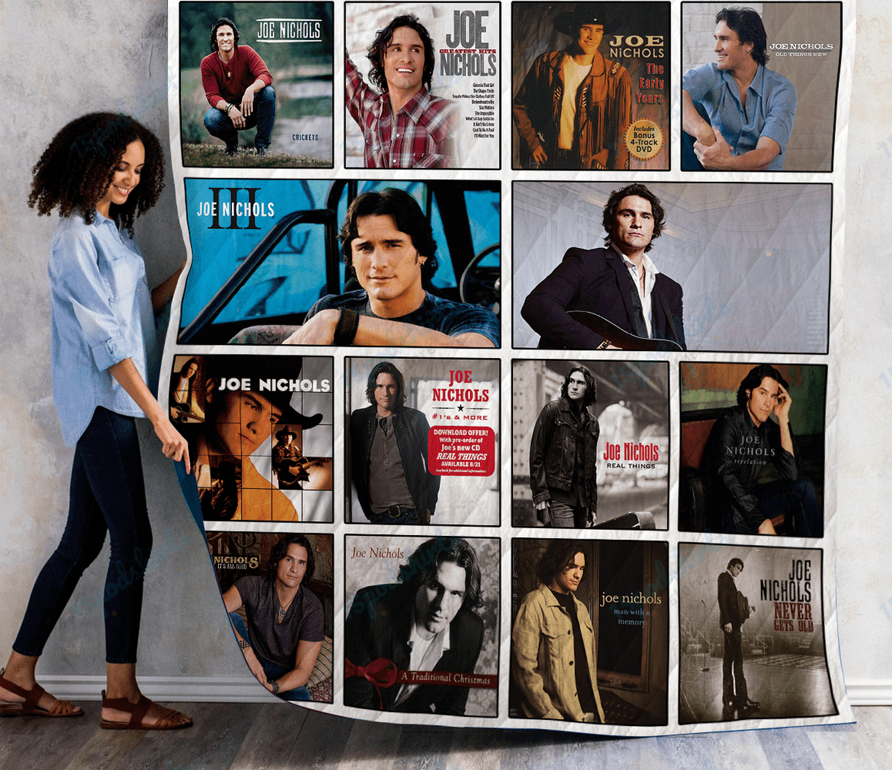 Joe Nichols Albums Quilt Blanket
