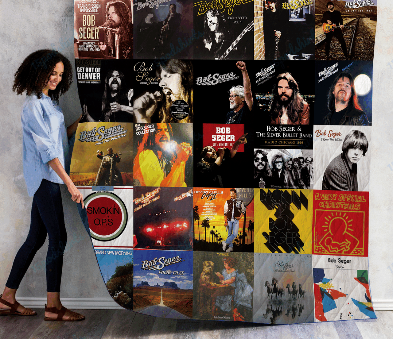 Bob Seger Albums Quilt Blanket
