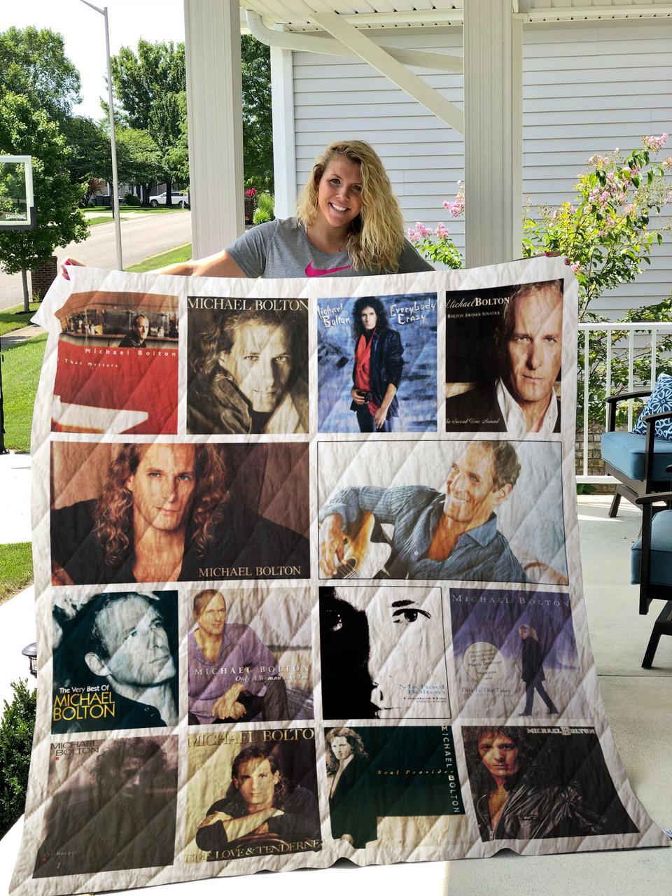Michael Bolton Albums Quilt Blanket