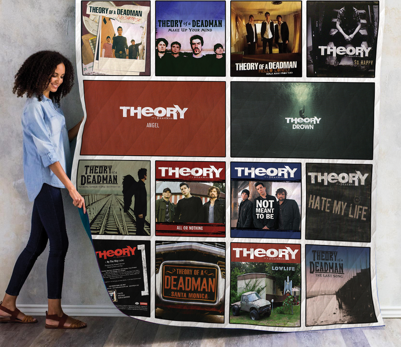 Theory Of A Deadman Albums Quilt Blanket For Fans