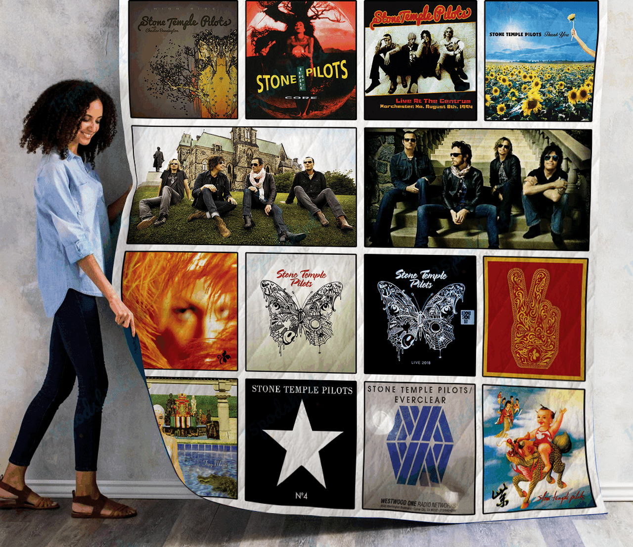 Stone Temple Pilots Albums Quilt Blanket For Fans