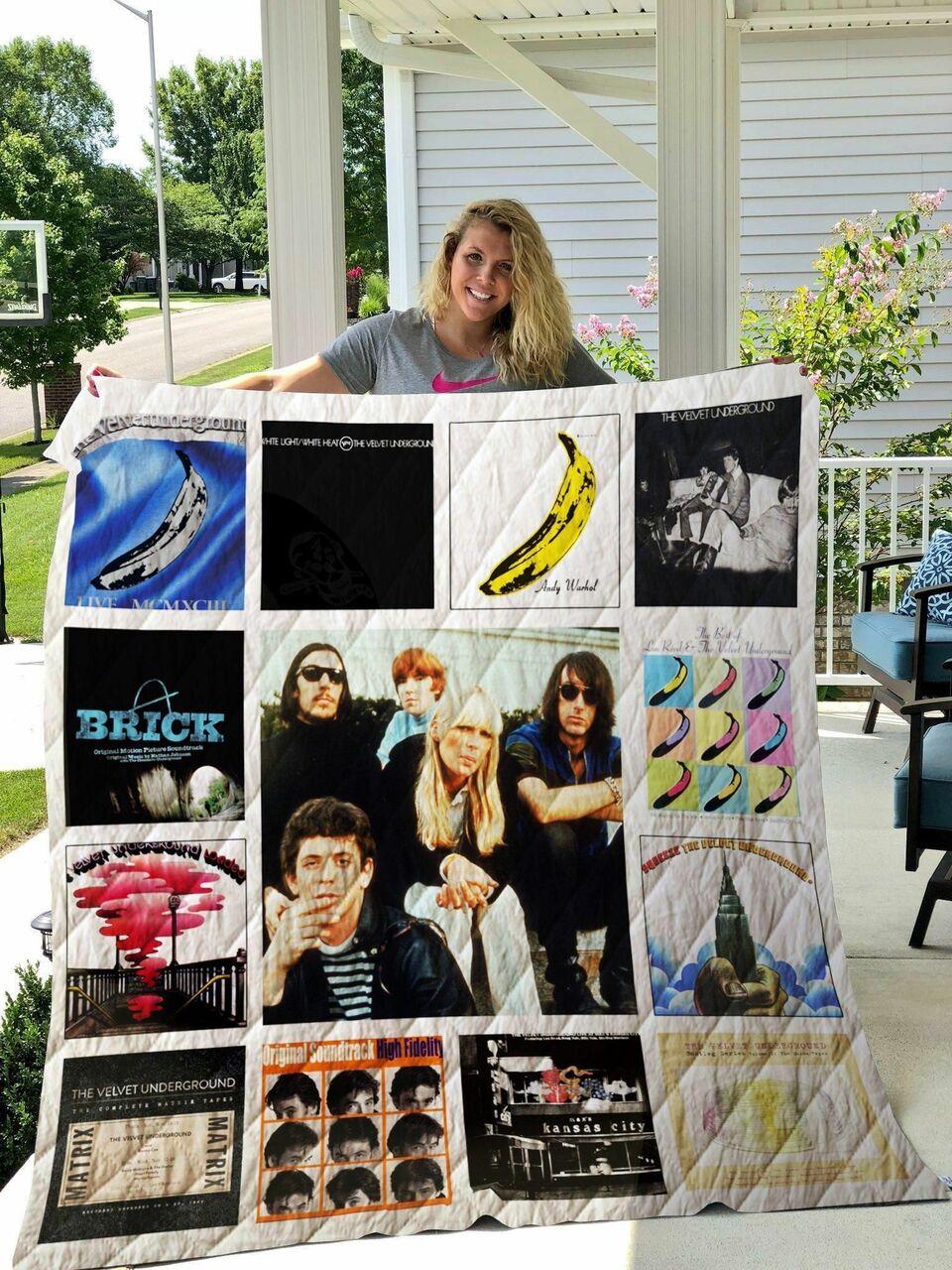 The Velvet Underground Albums Quilt Blanket