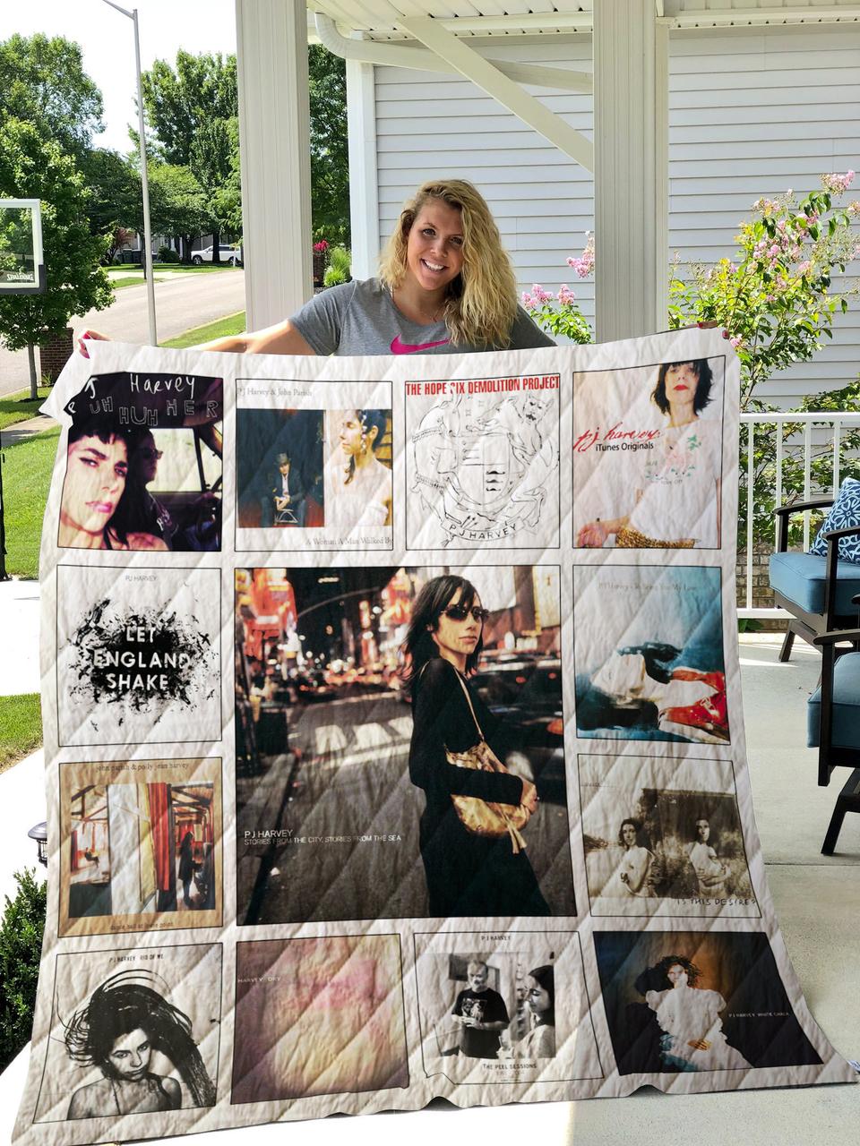 Pj Harvey Albums Quilt Blanket For Fans