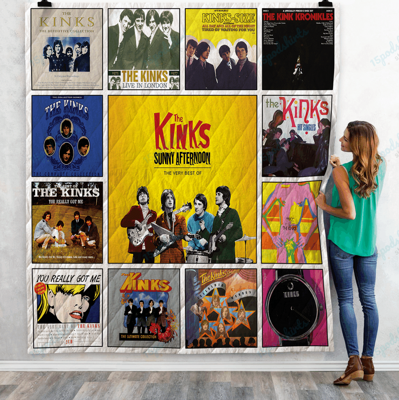 The Kinks Complication Albums Quilt Blanket For Fans