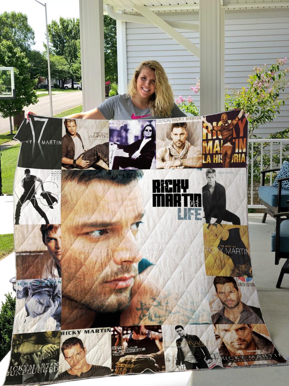 Ricky Martin Albums Quilt Blanket For Fans