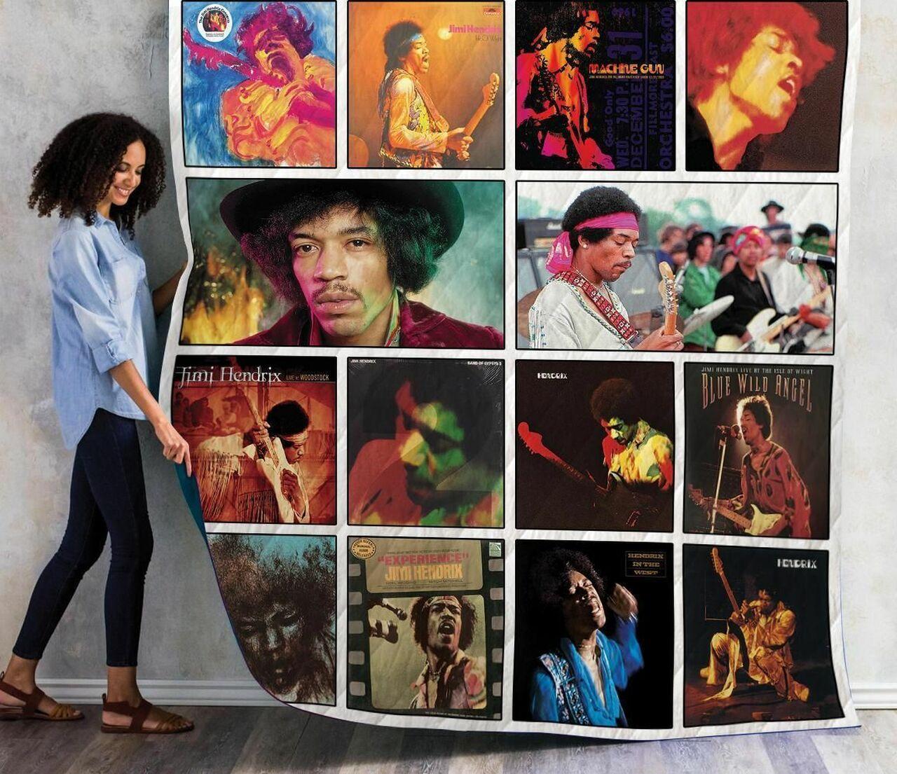 The Jimi Hendrix Experience Albums Quilt Blanket