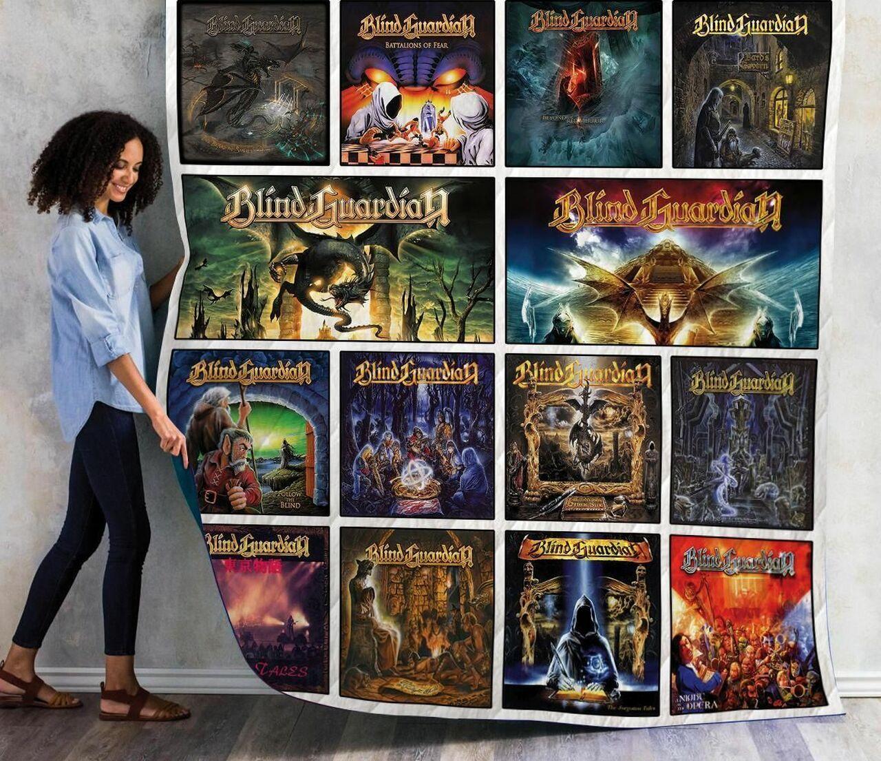 Blind Guardian Albums Quilt Blanket
