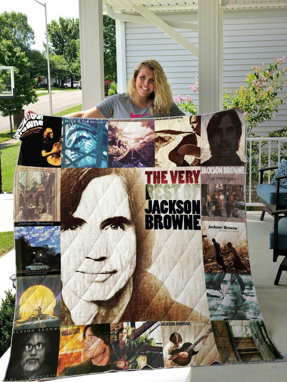 Jackson Browne Albums Quilt Blanket For Fans