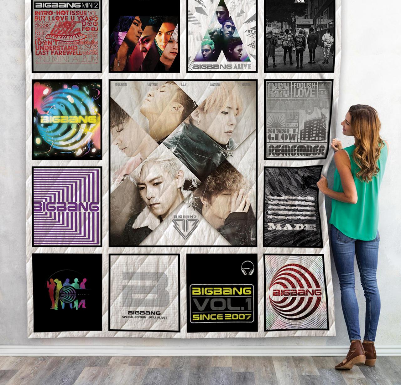 Big Bang Albums Quilt Blanket For Fans