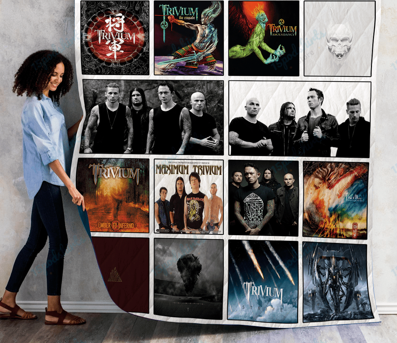 Trivium Albums Quilt Blanket