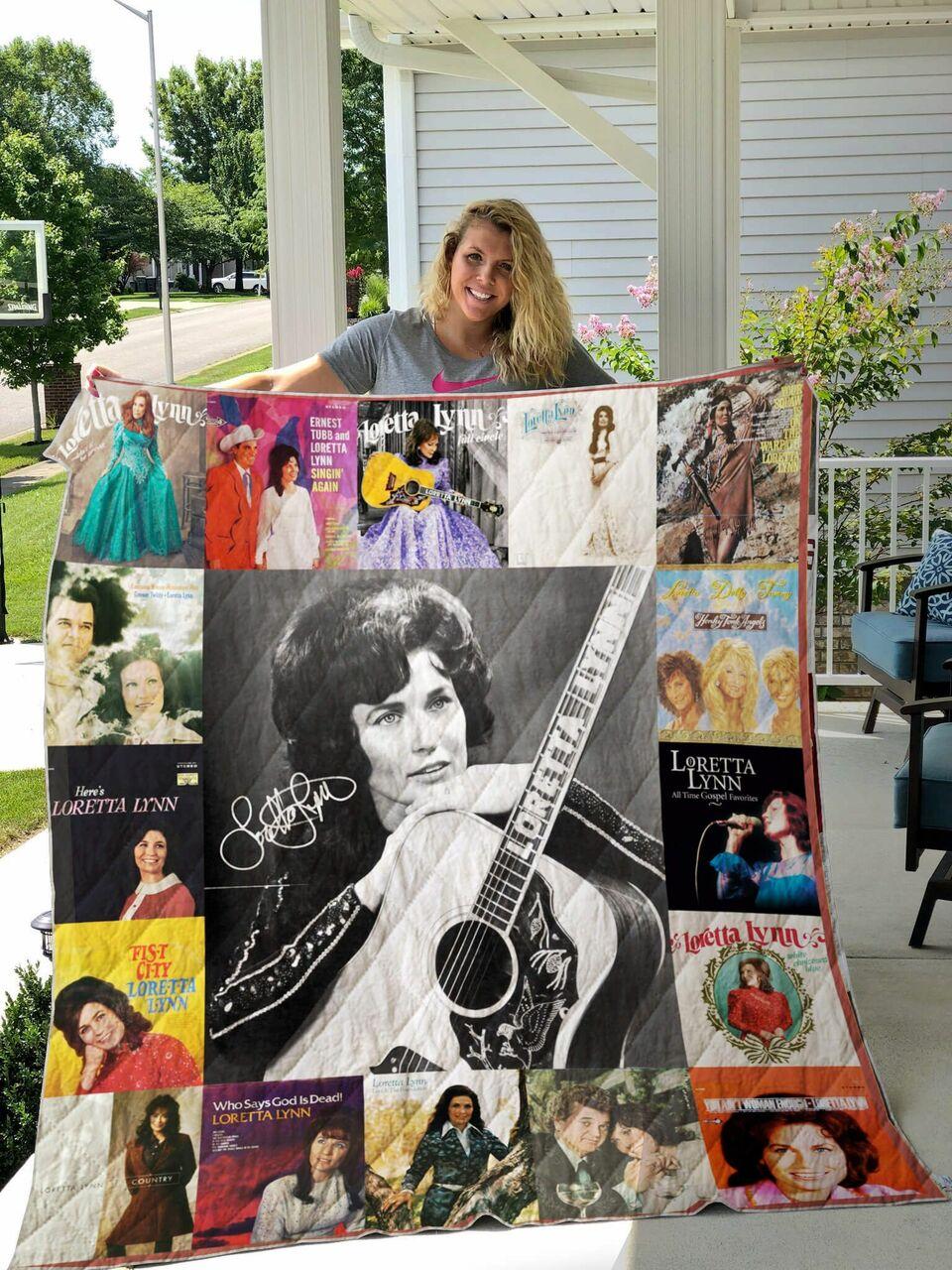Loretta Lynn Albums Quilt Blanket For Fans