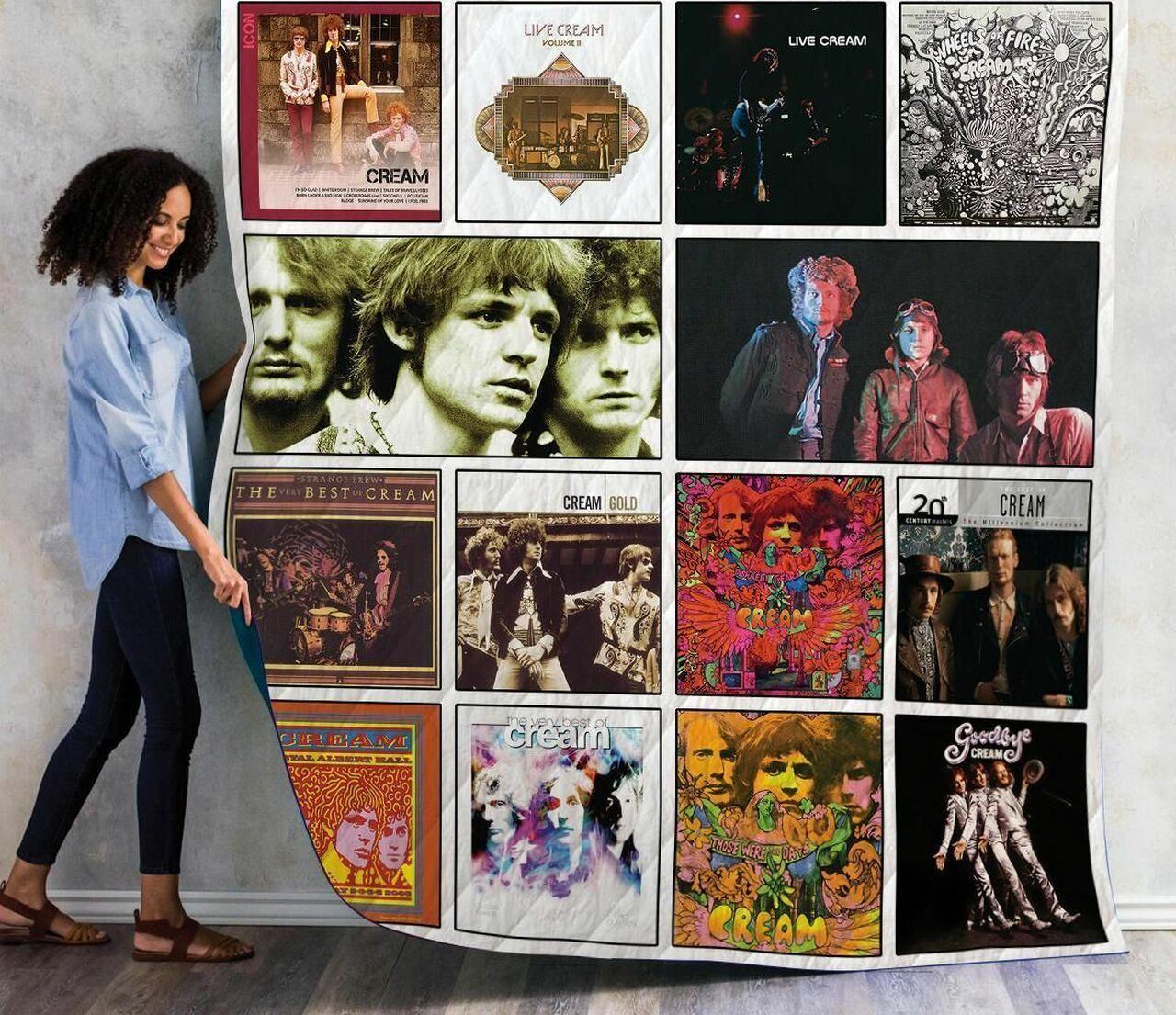 Cream Albums Quilt Blanket