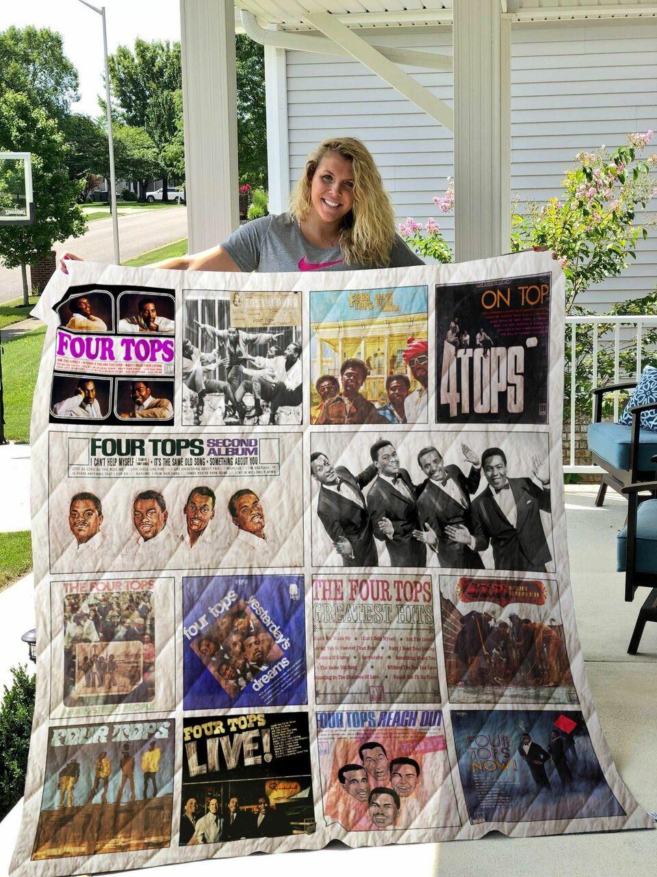 The Four Tops Albums Quilt Blanket