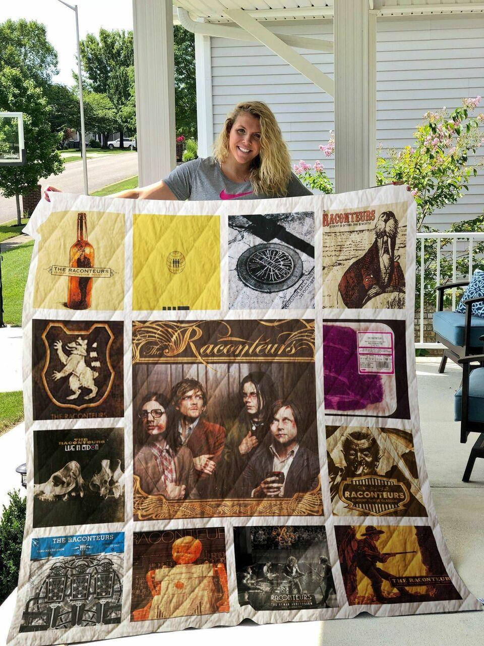 The Raconteurs Albums Quilt Blanket