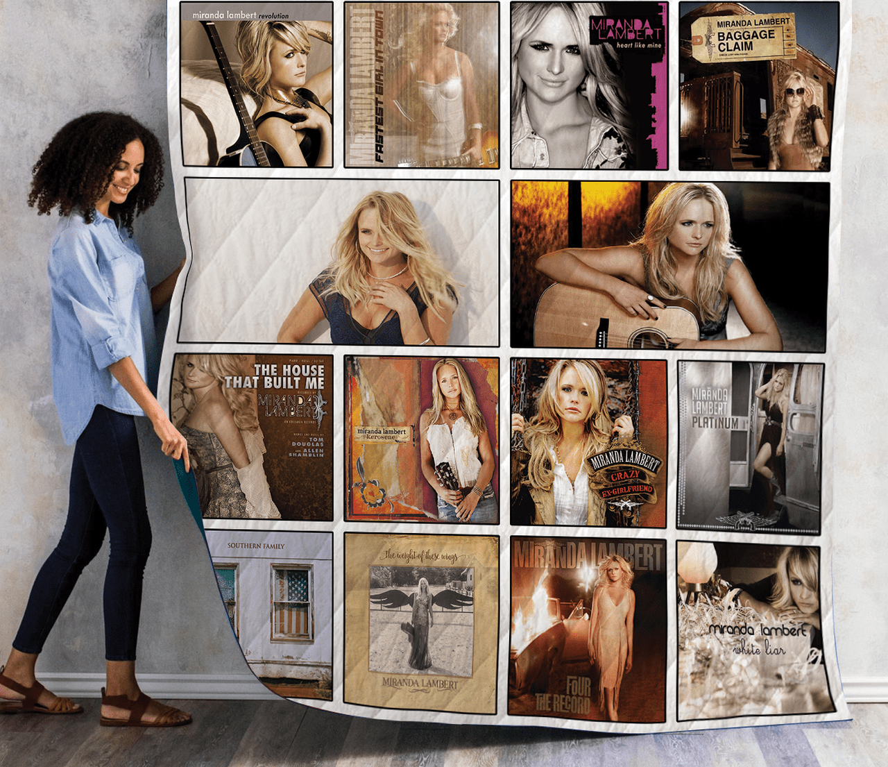 Miranda Lambert Albums Quilt Blanket