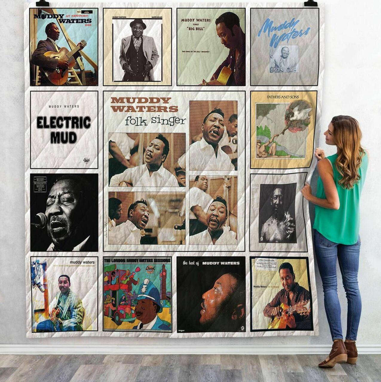 Muddy Waters Albums Quilt Blanket