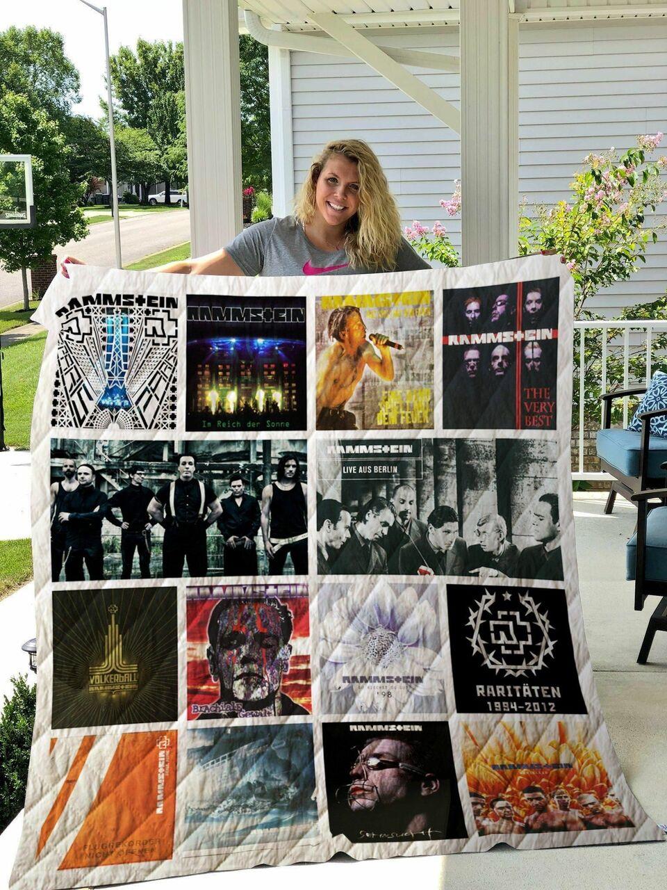 Rammstein Albums Quilt Blanket