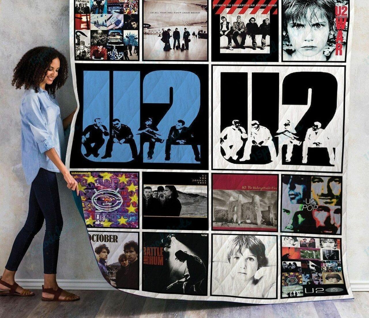M U2 Albums Quilt Blanket Arrival