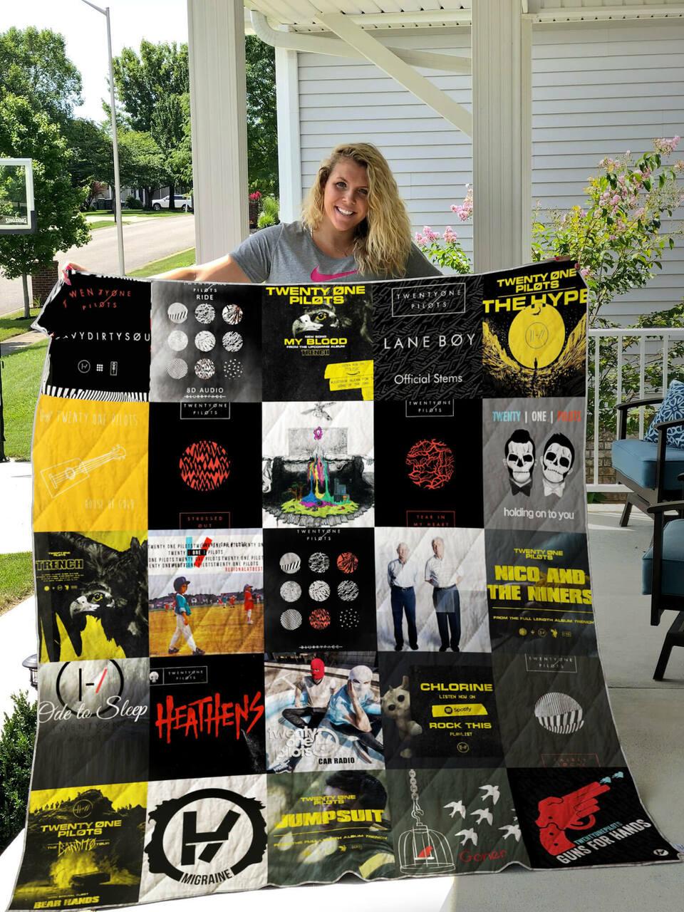 Twenty One Pilots Albums Quilt Blanket For Fans