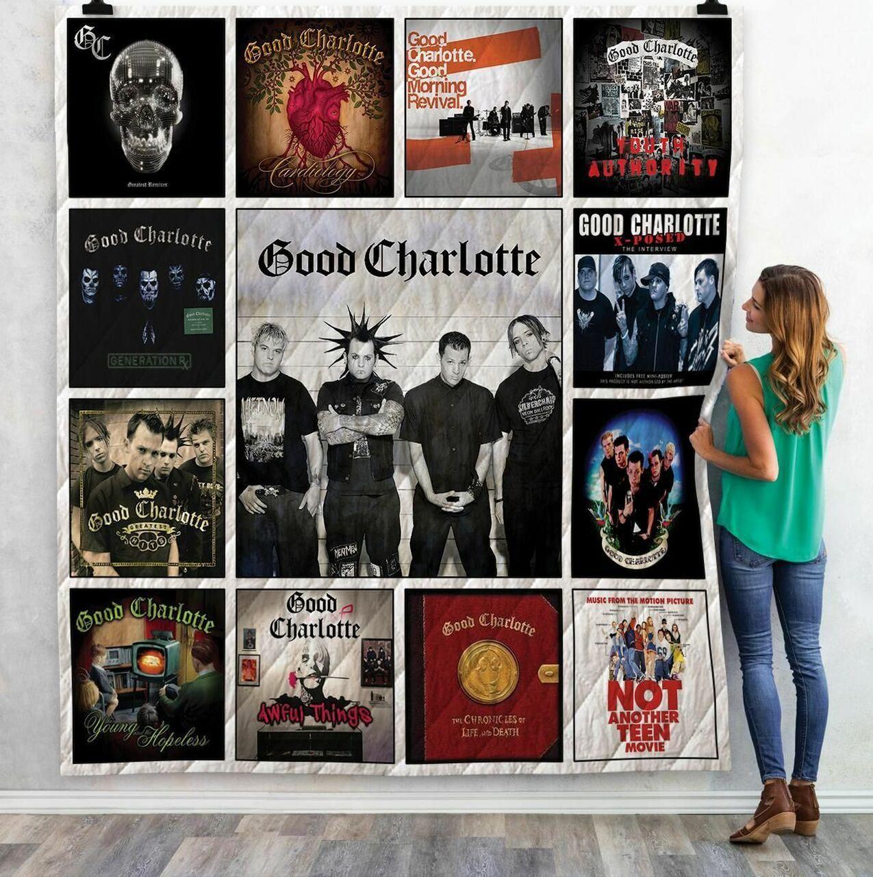 Good Charlotte Albums Quilt Blanket