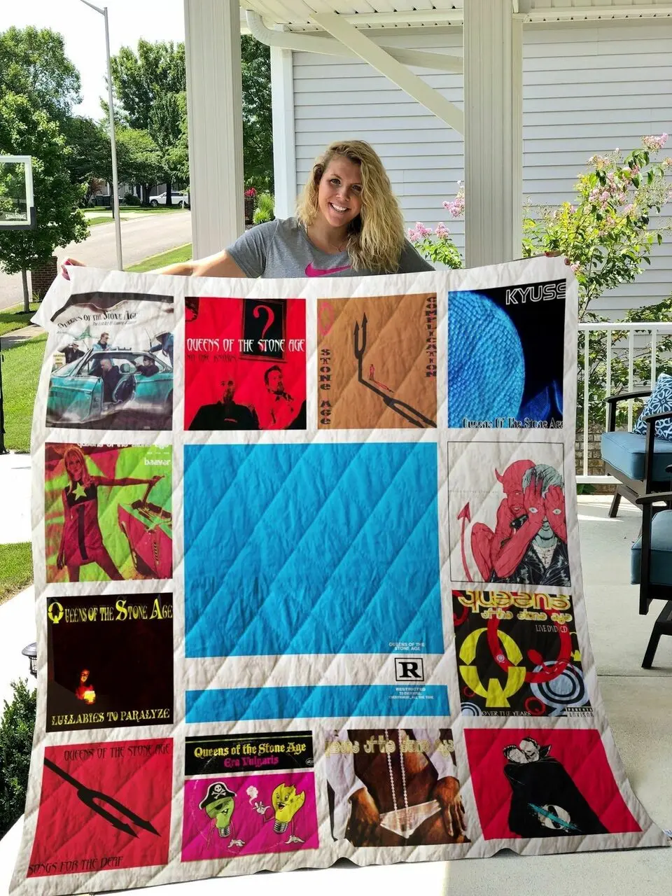 Queens Of The Stone Age Albums Quilt Blanket