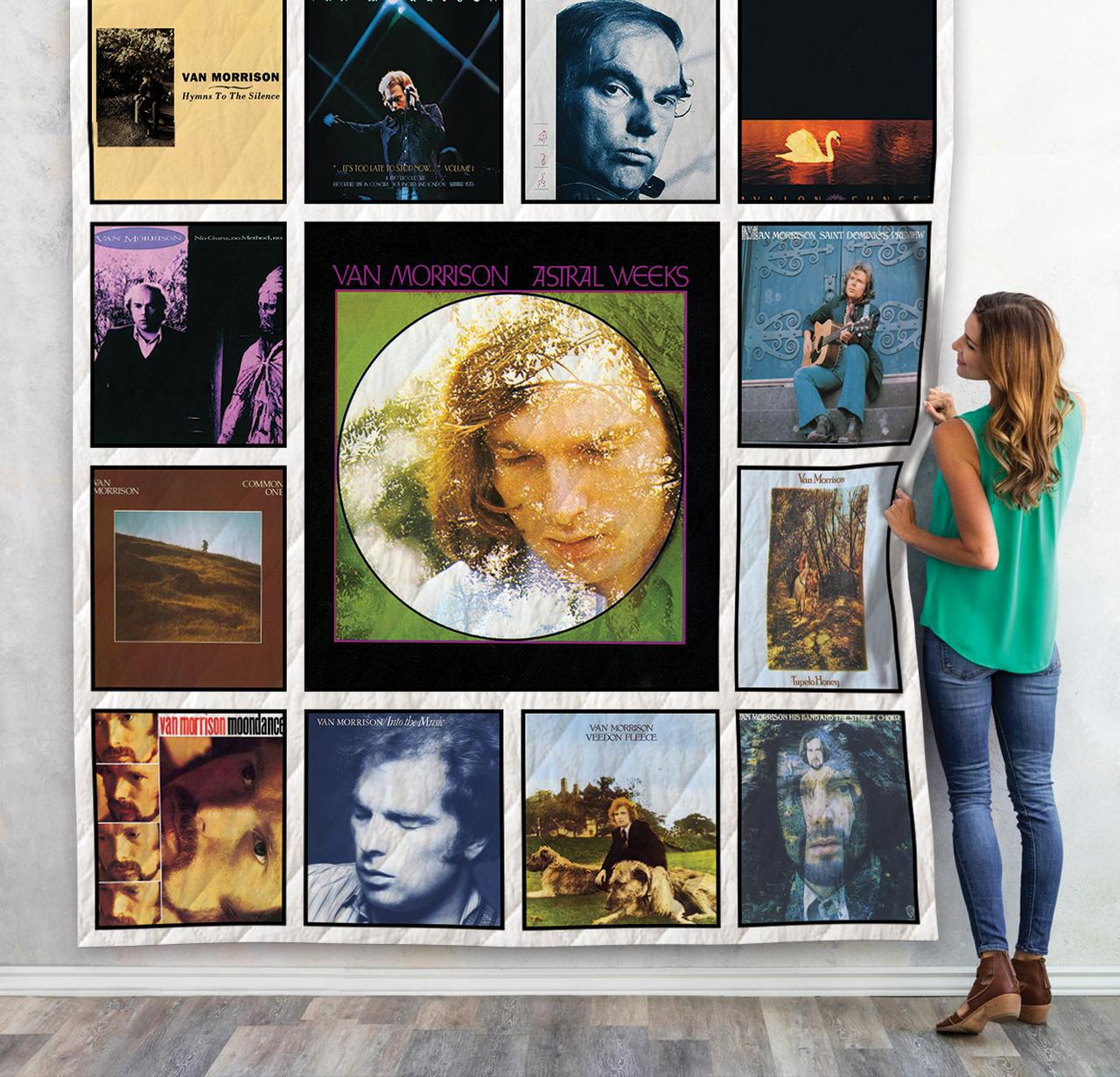 Van Morrison Albums Quilt Blanket