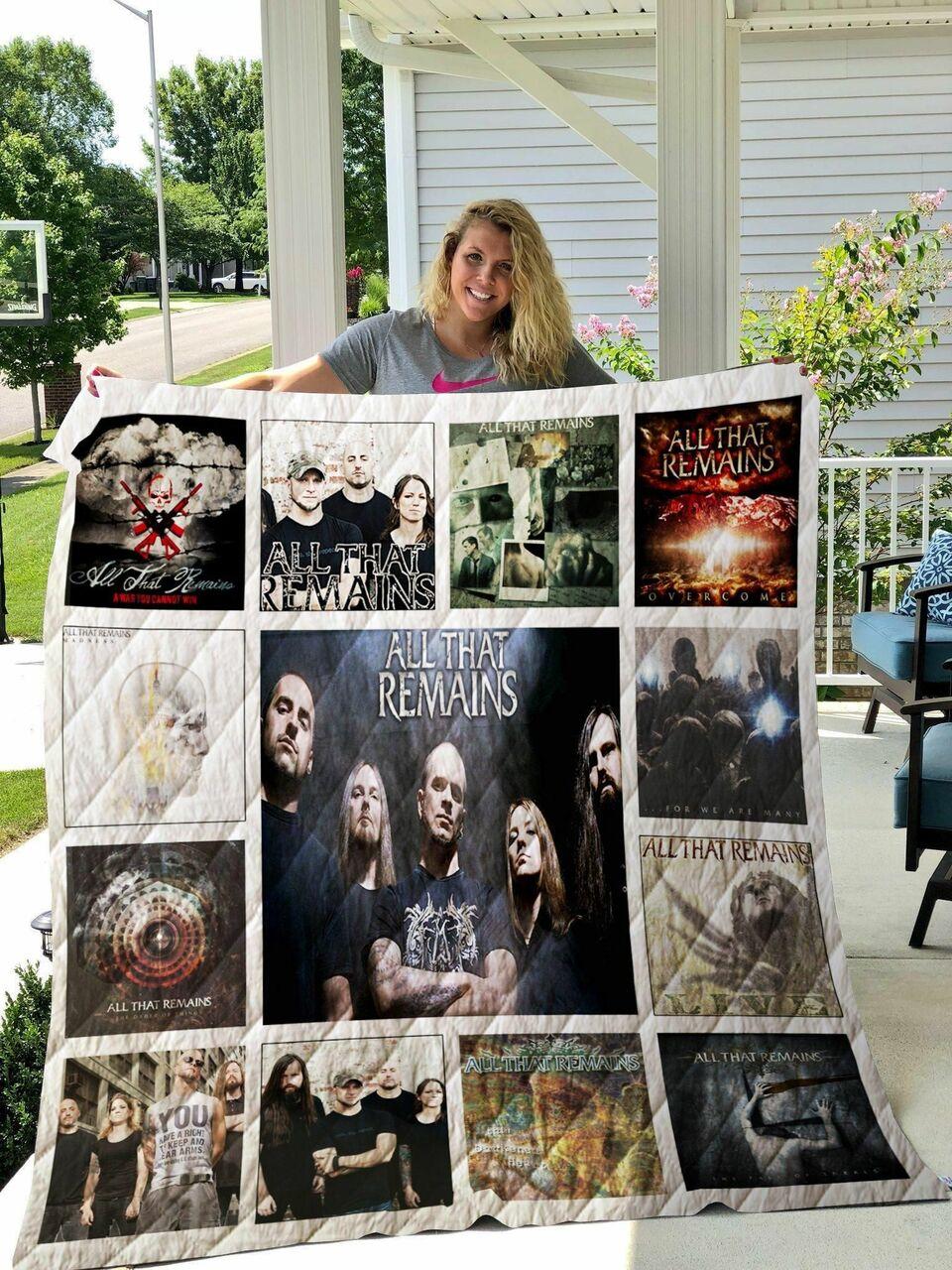 All That Remains Albums Quilt Blanket