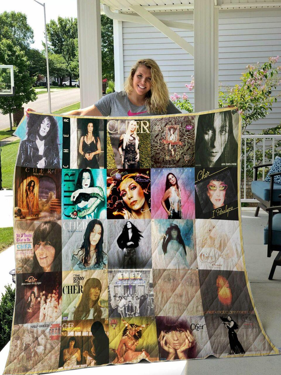 Cher Albums Quilt Blanket For Fans