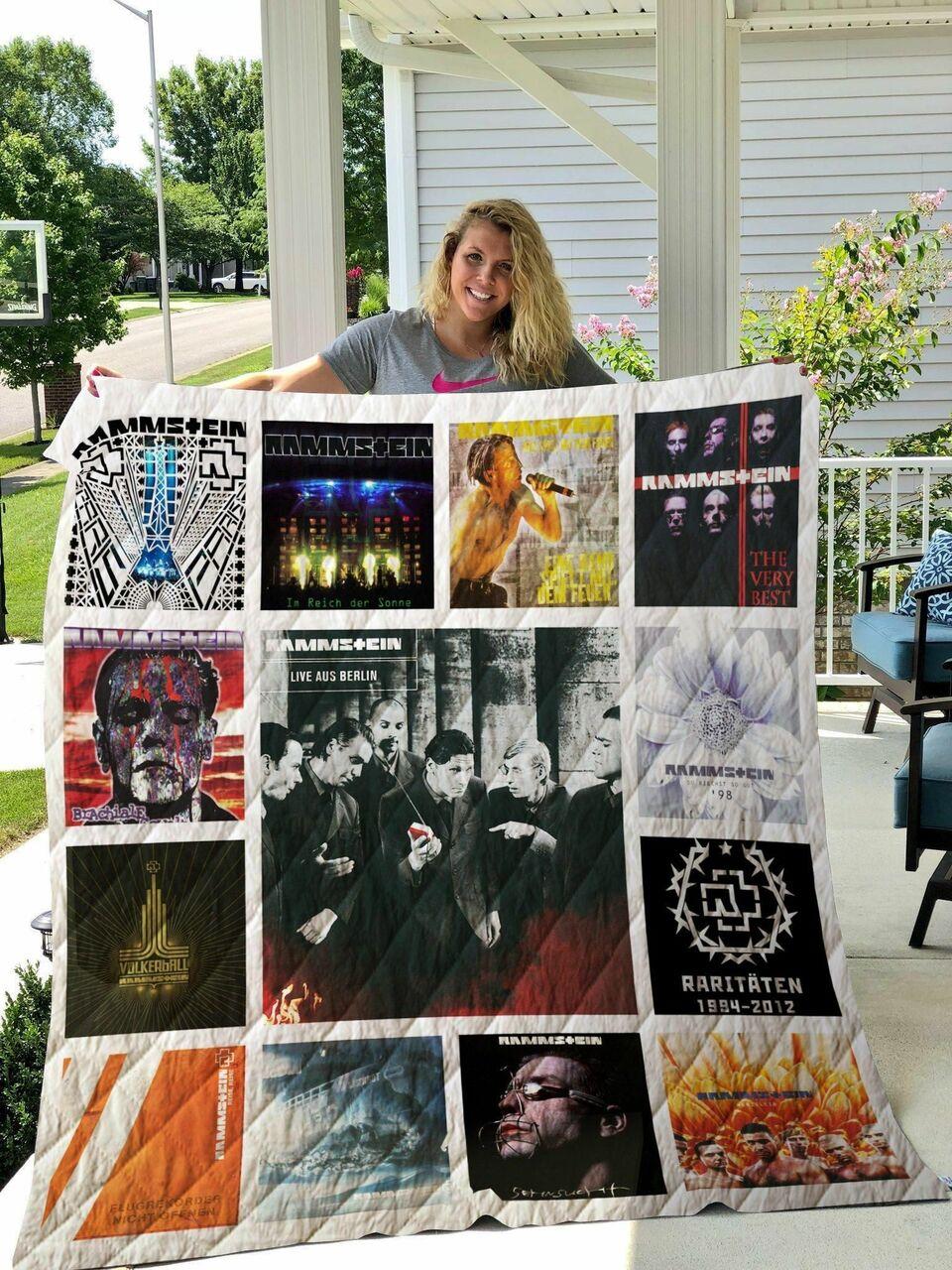 Rammstein Albums Quilt Blanket